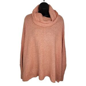 Becool Nwt orange oversized cowl neck sweater size M/L